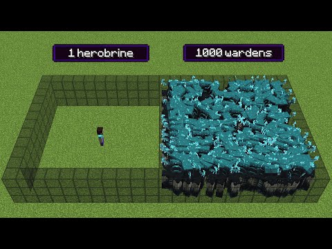 axol - 1000 wardens vs 1 herobrine (but herobrine has all effects)