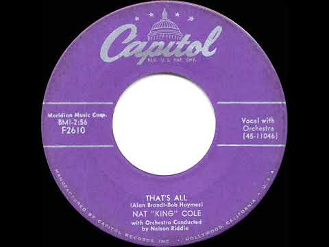 1953 HITS ARCHIVE: That’s All - Nat King Cole
