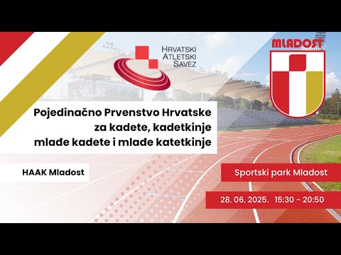 Pojedinačno prvenstvo Hrvatske za kadete, kadetkinje, mlađe kadete i mlađe kadetkinje 2025, Dan 1