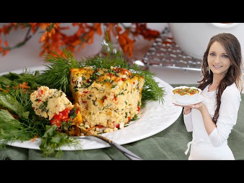 Red Pepper and Goat Cheese Frittata (Delicious Breakfast)