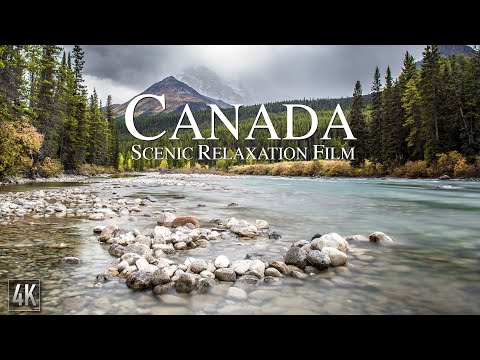 Canada 4K Relaxation Film | Canadian Rockies Panorama | Canada Nature with Ambient Music