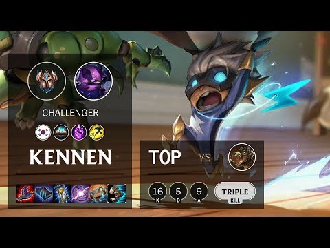 Kennen Top vs Renekton - KR Challenger Patch 10.10