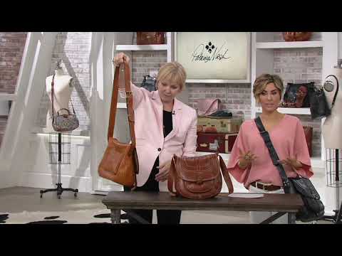Patricia Nash Leather Saddle Bag - Barcellona on QVC