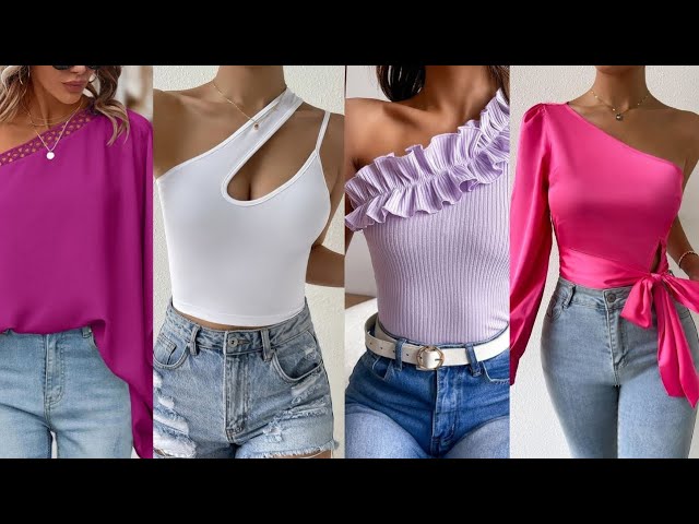 Vídeo relacionado con Generisch Camiseta de cosplay única con diseño de hombros asimétricos, manga corta para juegos de rol históricos (negro, S)