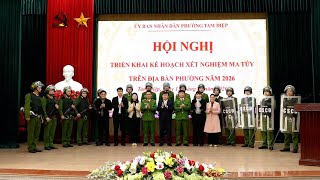 Hội nghị triển khai Kế hoạch tổ chức xét nghiệm chất ma túy trong cơ thể đối với các trường hợp theo quy định của pháp luật trên địa bàn.