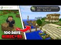 I Survived 100 DAYS In Minecraft Xbox 360 Edition