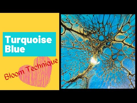 #49 - My Best Ever Yet! Turquoise Blue Coasters with the Sheleeart bloom technique | #bloomtechnique