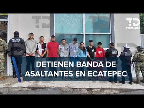Detienen a presunta banda de asaltantes de transporte público en Ecatepec