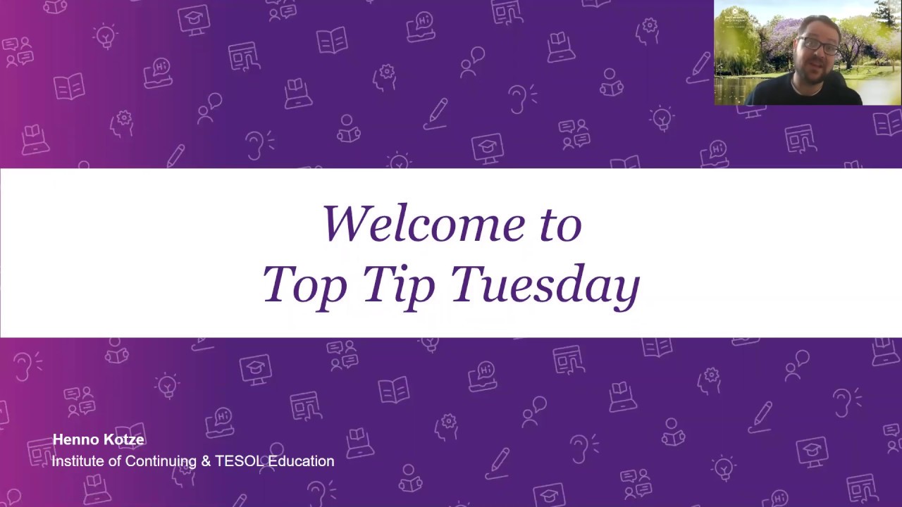 Top Tip Tuesday #1