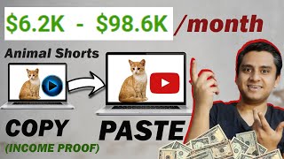 $100k/month Copy Paste Animal Videos | Make Money on YouTube without Making Videos 2022 (Hindi)
