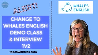 Alert! Change to 1v2 interview and demo class!!