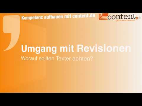 Revisionen als Texter auf content.de bearbeiten