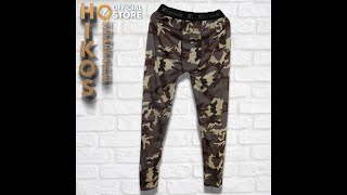 Download lagu HIKOS Celana Panjang Bahan Poliester Motif Army mp3