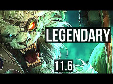RENGAR vs VIEGO (JUNGLE) | 15/1/9, Rank 6 Rengar, Legendary, 1000+ games | TR Master | v11.6