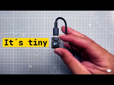 Tiny Board, Tiny OLED, Tiny Project - the ESP32S3 board with tiny SSD1306 OLED display