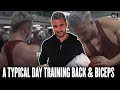A Typical Day training Back & Biceps | Leaner by the Day