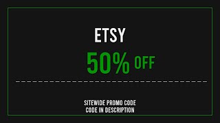Etsy Discount Code 2025 August