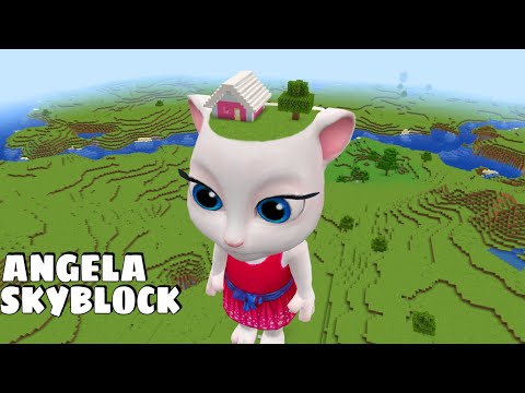 I found SKY BLOCK TALKING ANGELA in Minecraft - Gameplay - Coffin Meme