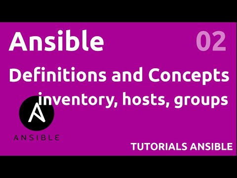 Definitions and Concepts inventory hosts and groups ANSIBLE 02