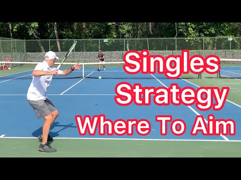 Tennis Singles Strategy (Where To Aim When Your Opponent Comes To The Net)