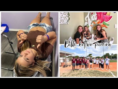 GETTING MY BELLY BUTTON PIERCING / GAME WITH FRIEND |VLOG#1321