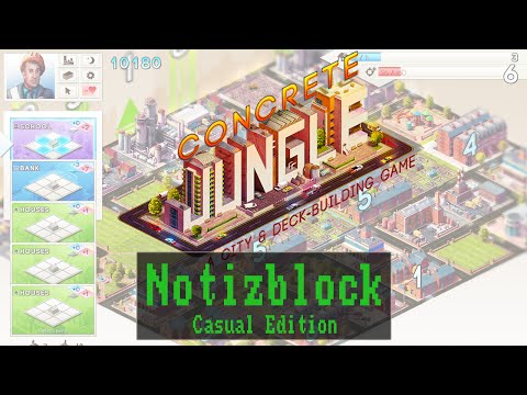 Notizblock - Casual Edition: Concrete Jungle - Kickstarter [ Gameplay / Preview / Deutsch / German ]