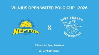 „Neptun“ Lodzė vs Riga "Shark" - Rungtynių apžvalga - Vilnius Open Water Polo Cup 2026