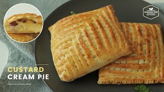 커스터드 크림 파이 만들기 : Custard Cream Pie Recipe : カスタードクリームパイ | Cooking tree