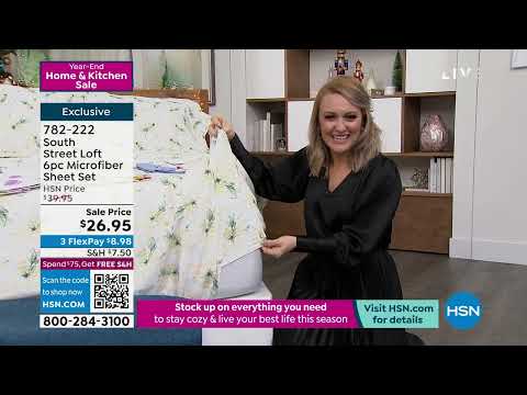 South Street Loft Microfiber Sheet Set with Extra Pillow...