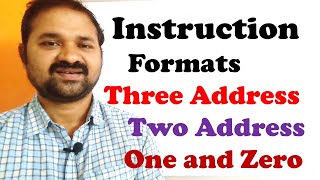 Instruction Formats In Computer Organization Architecture|Three Address Instructions Two One Zero