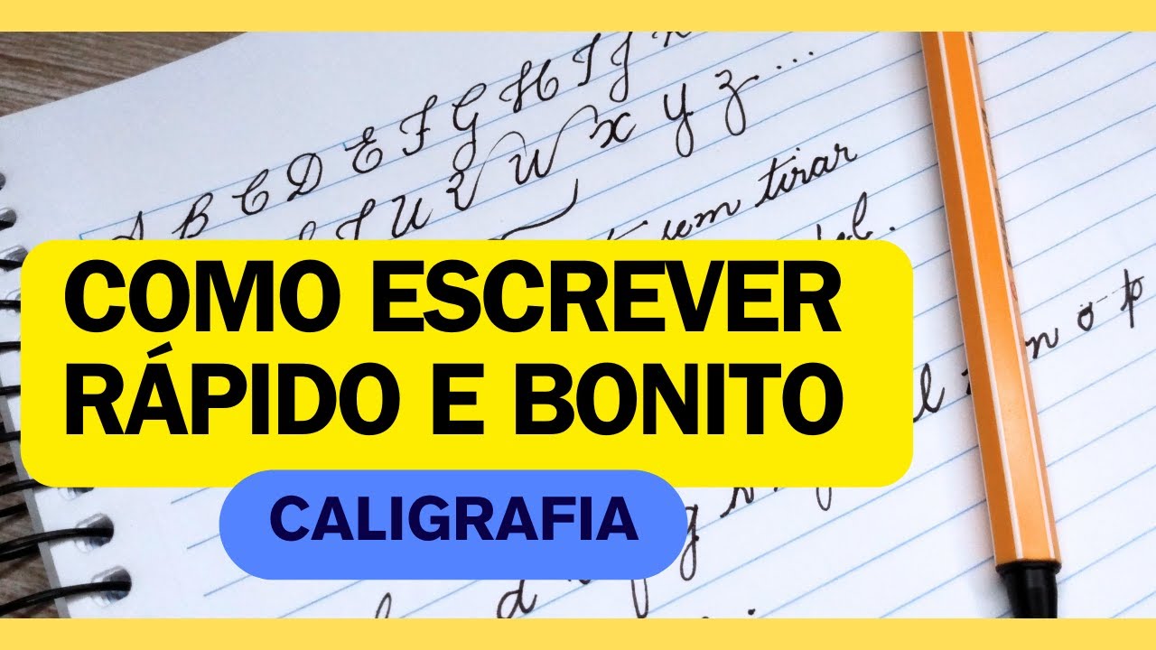 Como ESCREVER RÁPIDO e BONITO