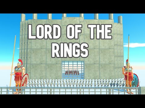 LORD OF THE RINGS in animal revolt battle simulator - animal revolt castle defense