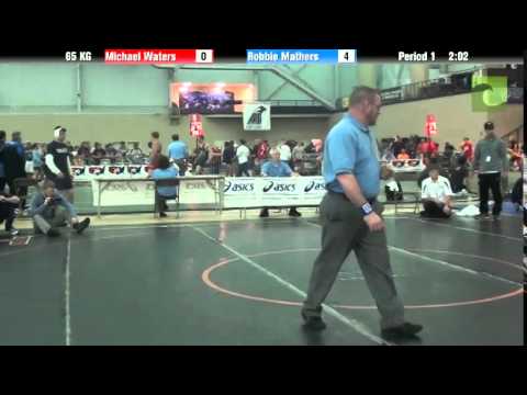 Men`s Freestyle 65 KG Michael Waters vs. Robbie Mathers