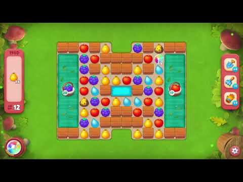 Gardenscapes 1980 Hard Level - 13 moves - NO BooSTERS