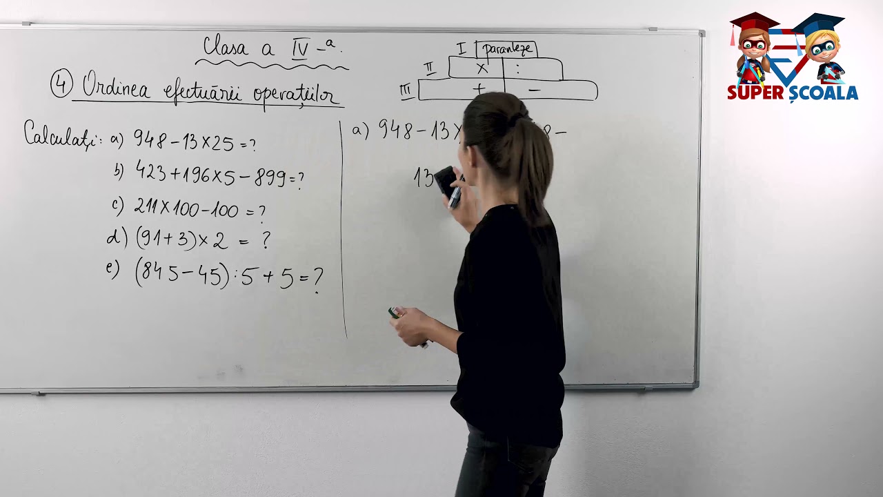 Watch Exercitii Ordinea Operatiilor Clasa 4 Now Clasa a IV-a - Ordinea efectu?rii opera?iilor