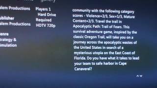 APOCALYPTIC PATH GAME HINTS AT USA DESTRUCTION