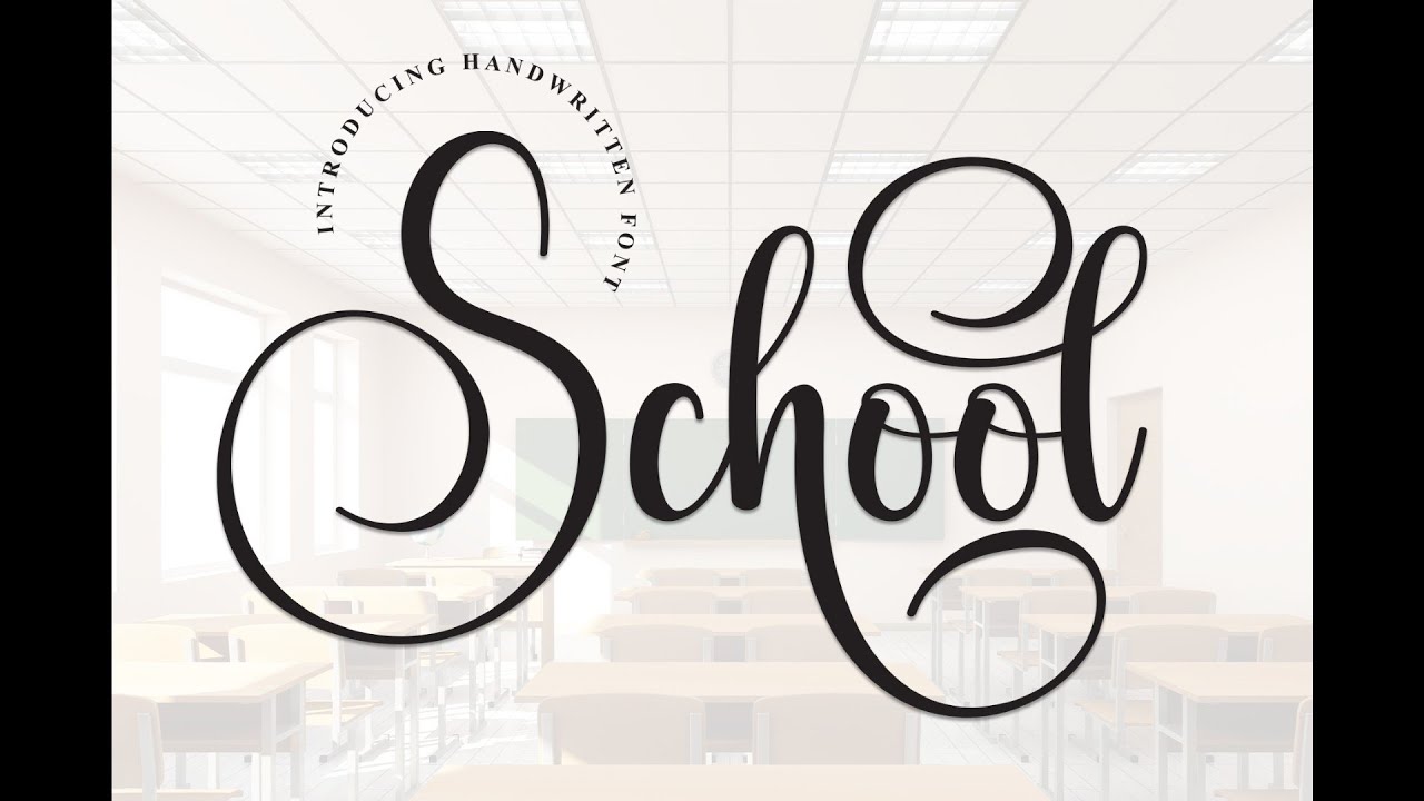 School Script Font