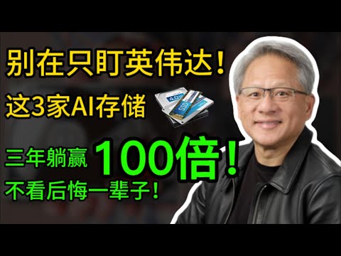 别在只盯英伟达！这3家AI存储谁是下一个十倍股? 不看后悔一辈子！WDC STX MU #美股 #纳斯达克 #领涨