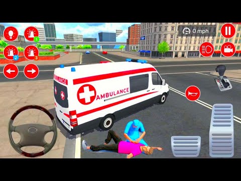 US Ambulance Driving Simulator 2021 - Emergency Van Rescue Driver - Android Gameplay