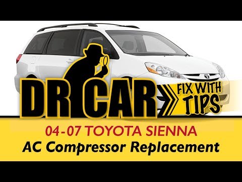 04-07 Toyota Sienna AC Compressor Replacement