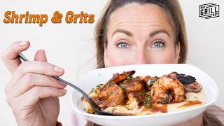 BBQ Shrimp and Cheesy Grits