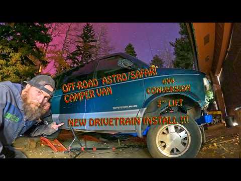 Astro/Safari Van Gets A New Drivetrain INSTALLED, A LIFT, 4x4 CONVERSION, And We TEST The XTOOL D7S!