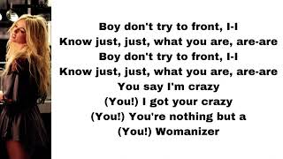 Britney Spears - Womanizer (lyrics)