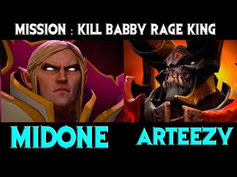 Midone[Invoker] vs Arteezy [Doom] Mission : Kill Baby Rage King