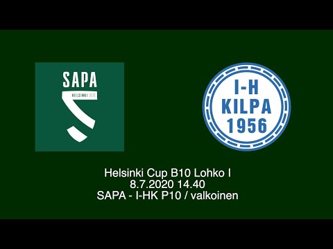 SAPA vs. I-HK P10/valkoinen, Helsinki Cup B10 8.7.2020 klo 14.40