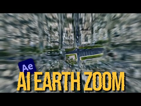 AI Earth Zoom Transition - AI & After Effects (Prompt Included)