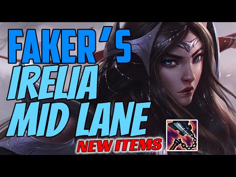 T1 Faker Plays IRELIA Mid vs Syndra - Challenger Gameplay - New Items Season 11 - Goredrinker