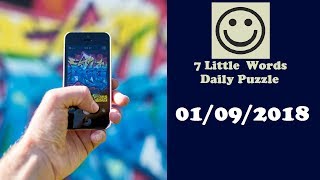 7 Little Words Daily Puzzle September 1 2018