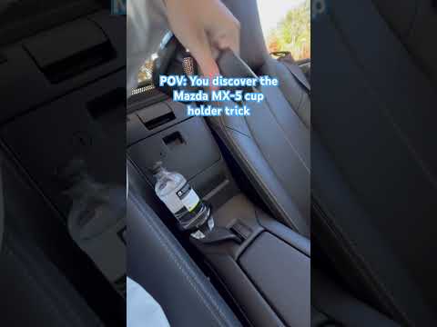 Did you know about this handy MX-5 cup holder trick? #Carsales #miata #mx5 #mazda
