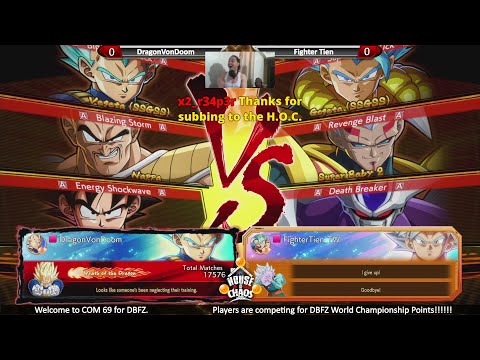 DBFZ | COM 69 | DragonVonDoom vs Fighter Tien | Amazing Set